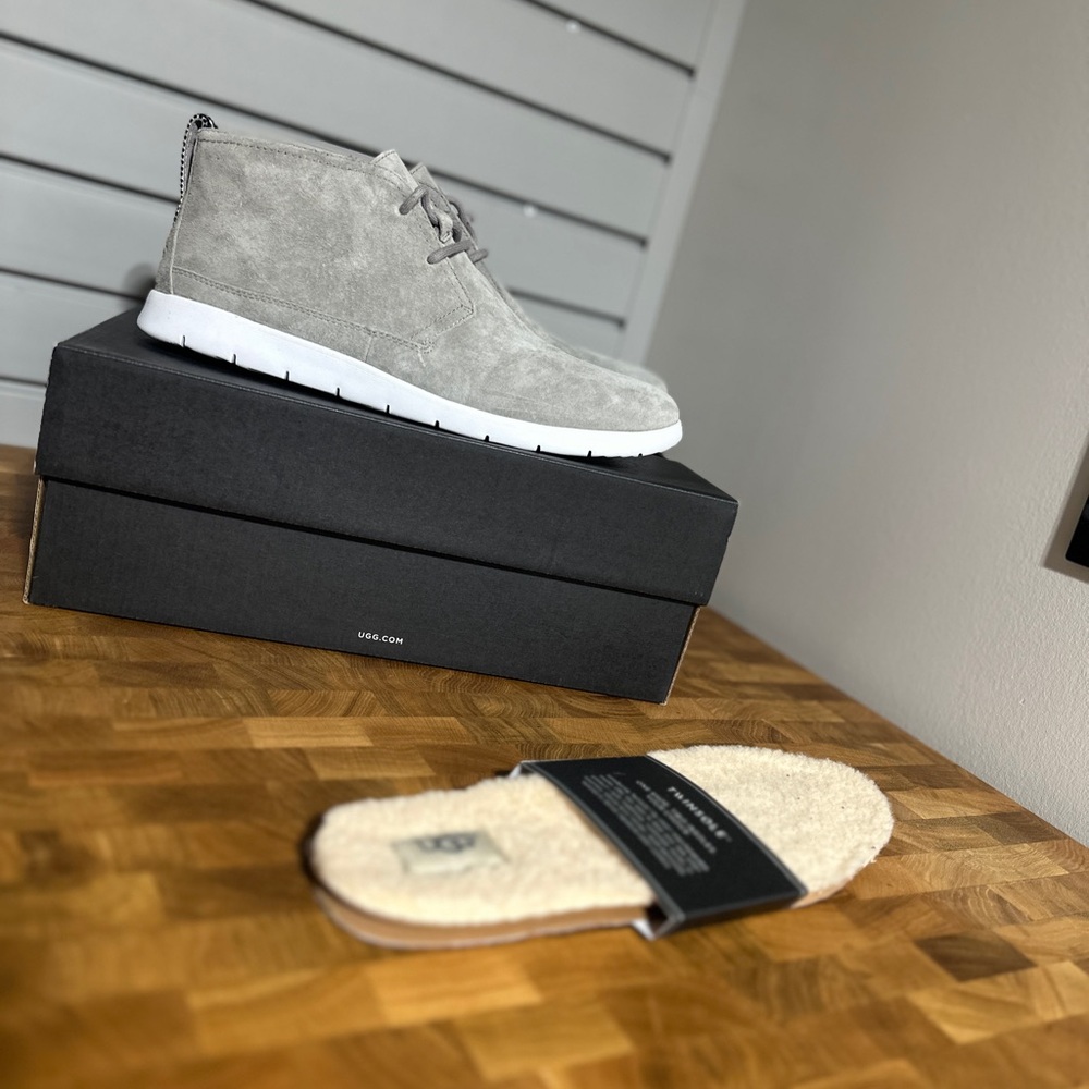 UGG Men's Gray Suede Shoes